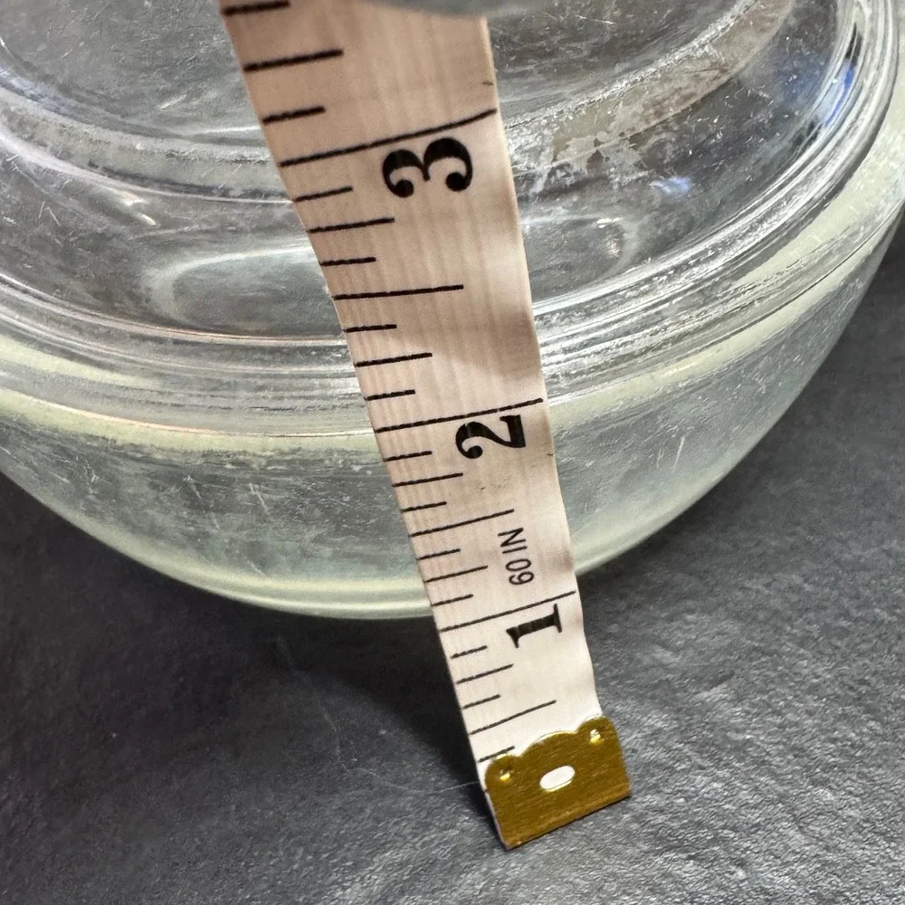 Vintage Pyrex 019 Clear Glass 10 oz Round Casserole Dish with Lid 680-C-5 USA